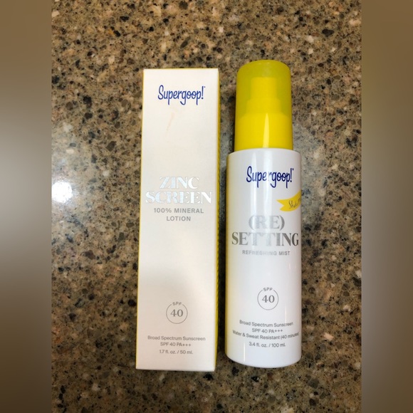 Supergoop! Zinc screen & (re) setting spray - Picture 1 of 5